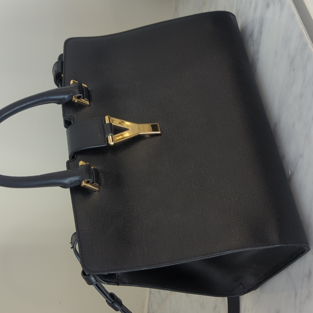 Authentic Saint Laurent ysl black shoulder and top handle bag - Picture 1 of 12